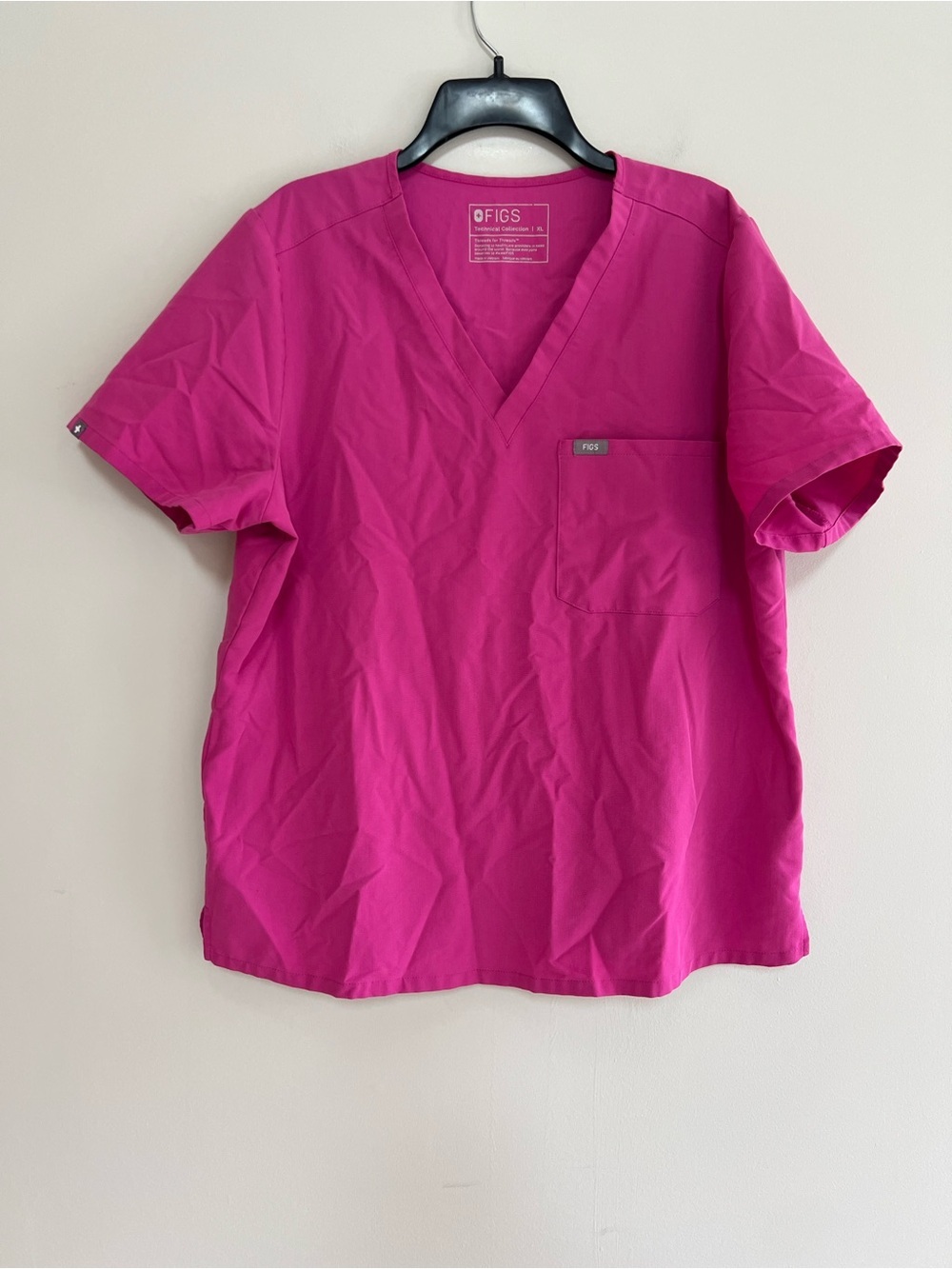 FIGS Catarina One-Pocket Scrub Top RARE Electric Orchid Pink (PO# 2325), XL